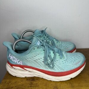 Hoka One One Clifton 8 Running Shoes Women's Size 10 B Blue